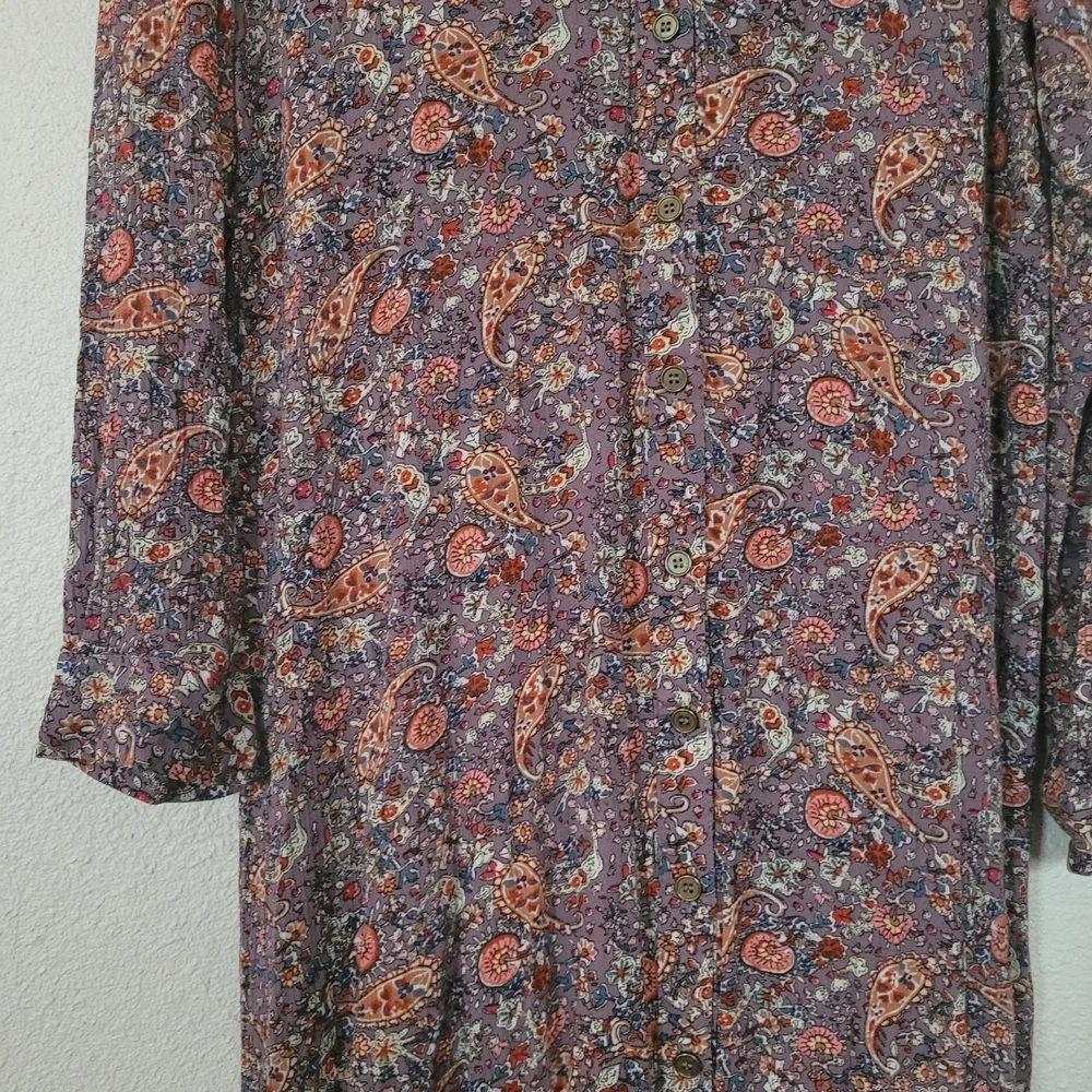 NATURAL LIFE Multicolor Floral Long Sleeve Dress - Picture 2 of 7